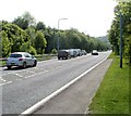 A472 approaches Lower Race and Upper Race junction, Pontypool