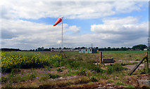 SP6309 : Windsock at Oakley Airfield by Des Blenkinsopp