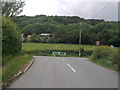 Entering the A4103 Hereford to Worcester Road from Stoke Edith