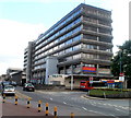 Multi-storey office block at the edge of Cwmbran bus station