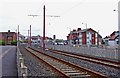 Tramway reconstruction by Gloucester Avenue, Cleveleys