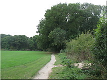 TQ4466 : Footpath on the west side of Petts Wood Recreation Ground by Mike Quinn
