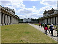 TQ3877 : The Old Royal Naval College, Greenwich, looking toward Queens House by PAUL FARMER