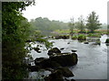 A bend on the River Usk upstream of Llangynidr