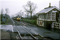 Eccles Road crossing in the rain