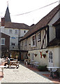 Blue Boar yard and timber framed range