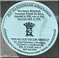 Plaque marking site of Queen Elizabeth Grammar School for Boys, Carmarthen