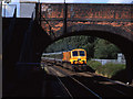 Train approaching Finaghy station