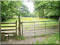 Pontypool : entrance from Penygarn Road to a field