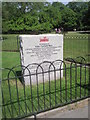 Memorial to a victim of the London Tube bombings, Ravenscourt Park