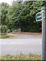 Footpath to Church Lane & entrance to Brightwell House