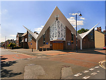 SJ9295 : St Mary's RC Church, Denton by David Dixon