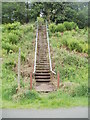 Steps up from a footpath and cycleway, Pontypool