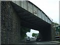 Railway bridge over A390 at Mount Charles