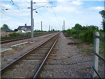 TF1205 : Maxey Road Level Crossing looking towards Peterborough by Marathon
