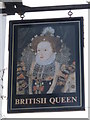 Sign for The British Queen, Crofton Road, BR6