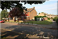 Houses and electricity substation on Sandy Lane