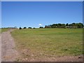 The path across the golf course at Hart Common