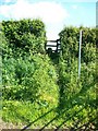 Stile and footpath from Lower Lane