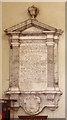 St Michael, Aveley - Wall monument