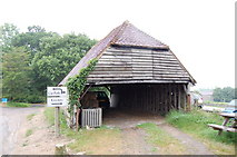 TQ8125 : Small Barn at Great Dixter by Julian P Guffogg