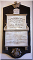 St John the Evangelist, Havering atte Bower - Wall monument