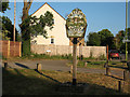 Sign for Hertford Heath village