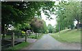 View up Old Acre Lane towards Brocton.