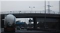 M25: overbridge near Chertsey