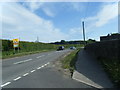 Road scene east of Llangan