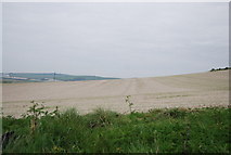 TQ4305 : Chalky field near Itford Farm by N Chadwick