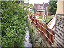 TQ3268 : Ecclesbourne Road: looking upstream at crossing of Norbury Brook by Christopher Hilton