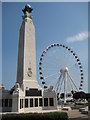 SX4753 : Naval Memorial and big wheel by Philip Halling