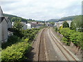 Approaching Porth railway station from the SE