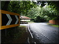 Prescot Road bend near Moor Hall