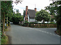 Thatched cottage near junction, Lamarsh