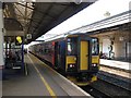 SX9193 : Platform 4, Exeter St Davids by Richard Webb