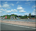 Built-up area of Finavon along the A90 road