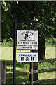 B & B Sign for Lea Hall Farm