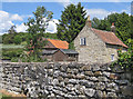 SE7485 : Old stone wall, Sinnington by Pauline E