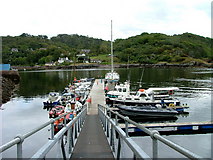 NG8074 : Pontoon at Charlestown harbour by Dave Fergusson