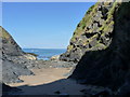 Very small beach at Aberporth