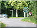 Junction with the A354 in Winterborne Whitechurch