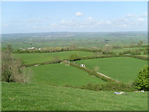 ST5138 : View looking North from Glastonbury Tor by David Hillas