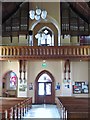 The organ loft at St Colmans Chapel, Massforth