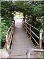 Footbridge of the Footpath to the B1116 Station Road