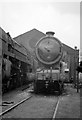 TQ3884 : Engines in front of east end of Stratford shed by John Firth