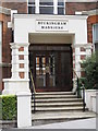 TQ2585 : Entrance to Buckingham Mansions, West End Lane, NW6 by Mike Quinn