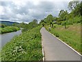 Path beside the River Coquet at Rothbury