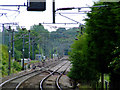 Railway tracks at Stansted Mountfitched